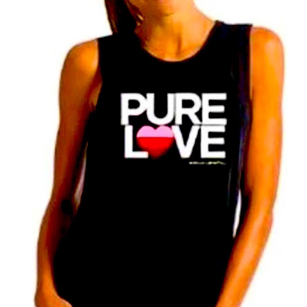 SPIRITUAL GANGSTER PURE LOVE TANK TOP LADIES WOMENS MUSCLE TEE SHIRT NWOT